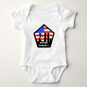 911 never forget baby bodysuit