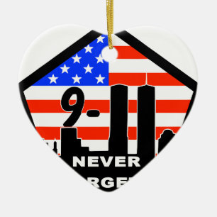 911 never forget ceramic ornament