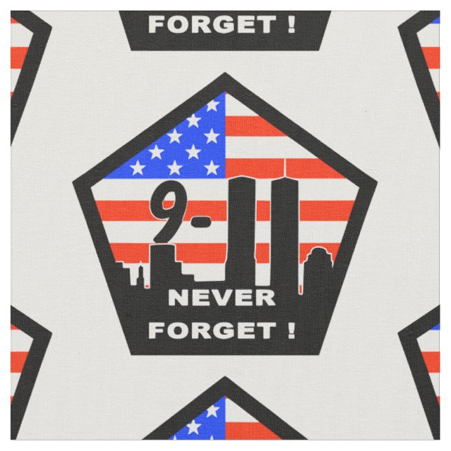 911 n'oubliez jamais tissu (Fermer)