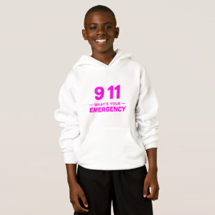 « 911 Quelle est votre urgence ? » Sweat à capuche