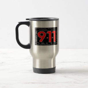 911" qui Ya allant appeler ?" Tasse de voyage