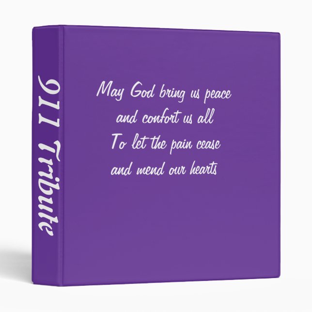 911 tribute binders (Front/Spine)