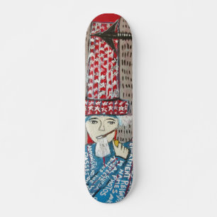 911 WAS FIXED RED SKATEBOARD