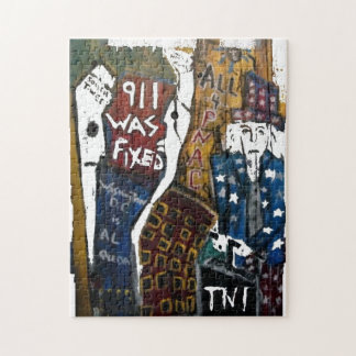 911 WAS FIXED WOOD SUPPORTS JIGSAW PUZZLE