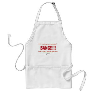 911, what is your emergency? standard apron
