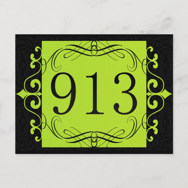 913 Area Code Postcard (Front)
