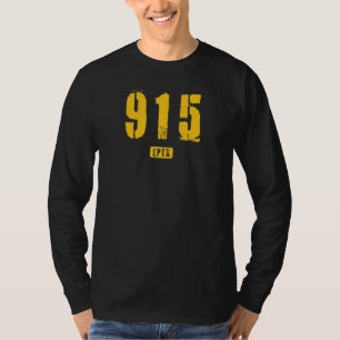 915 EPTX El Paso TX Rough Stencil Design_1 T-Shirt