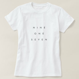 917 Area Code T-Shirt