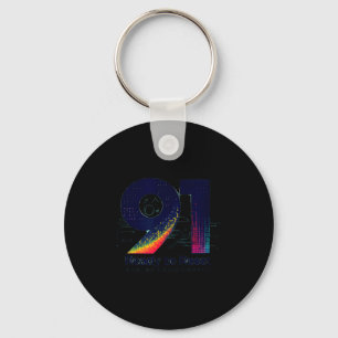 91 And Ready To Reset Birthday Gift For Seniors  Keychain