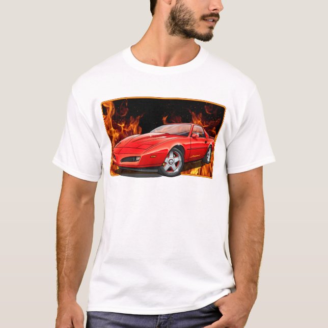 91_Red_Firehawk T-Shirt (Front)