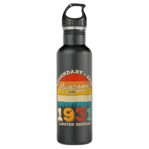 91 Year Old Awesome Since 1931 91st Birthday Gift 710 Ml Water Bottle