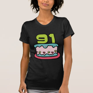 91 Year Old Birthday Cake T-Shirt