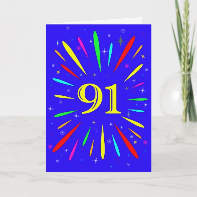 91e carte d'explosion d'anniversaire (Devant)