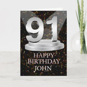 91st Birthday Spotlights Ajouter une carte de nom