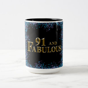 91st Birthday Two-Tone Coffee Mug