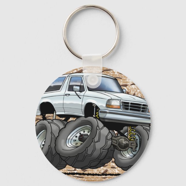 92-96 White Bronco Keychain (Front)