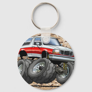 92-96 White R Bronco Keychain