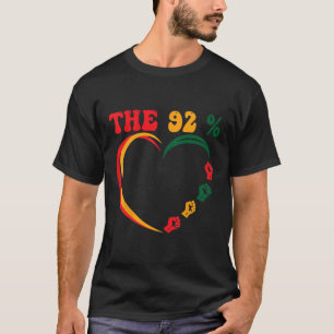 92 Percent 92% Black Woman Voting Election design  T-Shirt