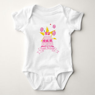 92 Year Old Birthday Cake Baby Bodysuit