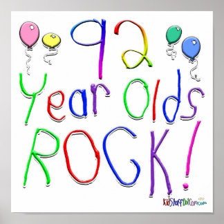 92 Year Olds Rock ! Poster