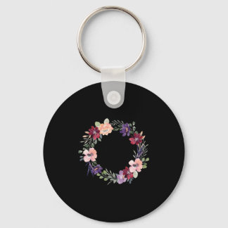 92 Years Loved Floral 92th Birthday Women 92 Years Keychain