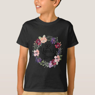 92 Years Loved Floral 92th Birthday Women 92 Years T-Shirt