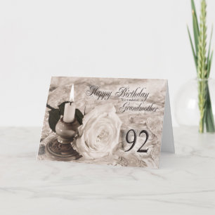 92e carte d'anniversaire pour grand-mère