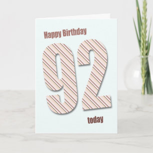 92nd birthday card