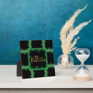 92nd Birthday  Plaque