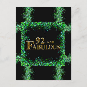 92nd Birthday  Postcard