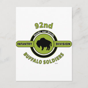 92ND INFANTRY DIVISION "BUFFALO SOLDIERS" POSTCARD