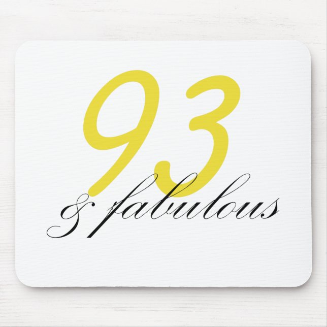 93 & Fabulous Mouse Pad (Front)