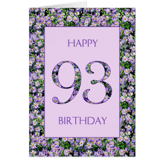 93e anniversaire de marguerites violettes (Devant)