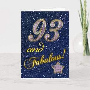 93rd birthday for someone Fabulous Card