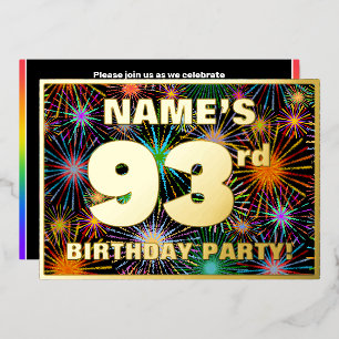 93rd Birthday Party — Fun, Colourful Fireworks Loo