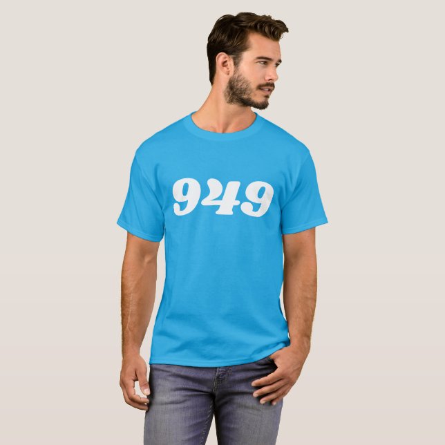 949 Area Code T-Shirt (Front Full)