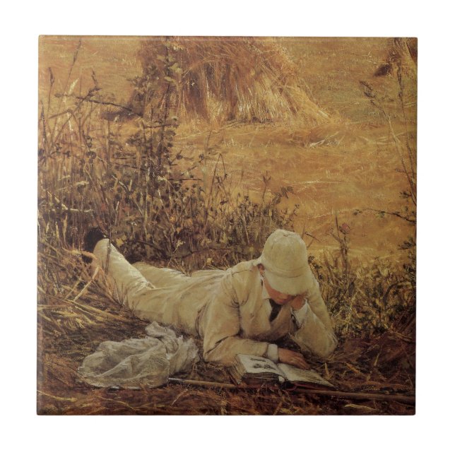 94 Degrees in the Shade, Sir Lawrence Alma Tadema Tile (Front)