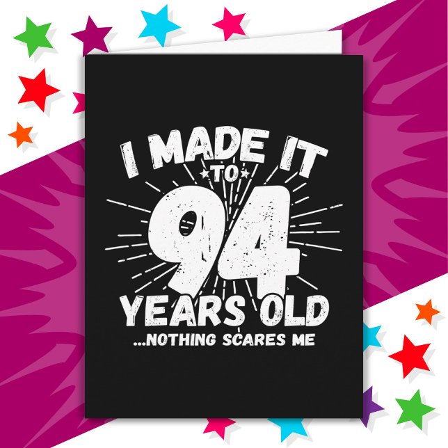 94 Year Old Sarcastic Meme Funny 94th Birthday Card (Creator Uploaded)