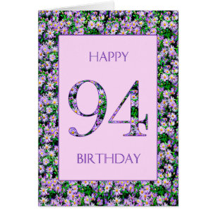 94e anniversaire de marguerites violettes