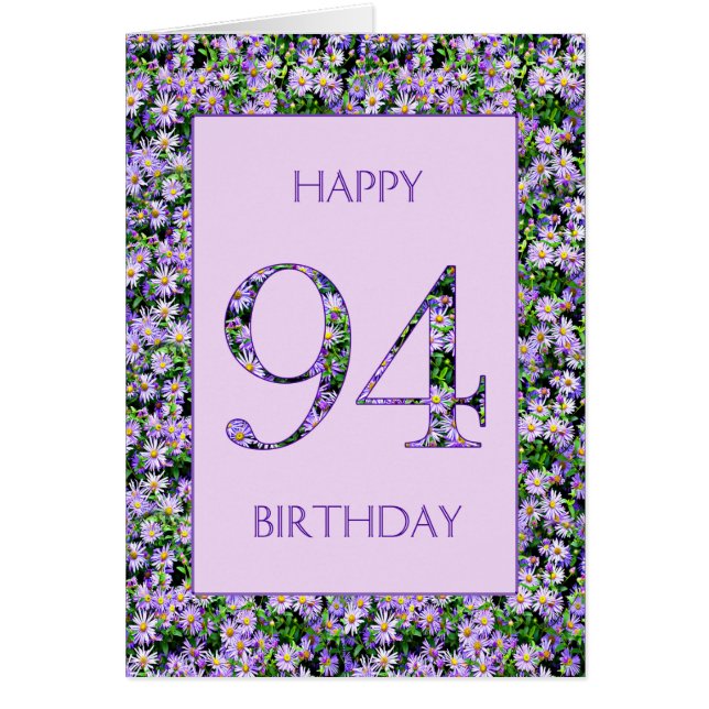 94e anniversaire de marguerites violettes (Devant)