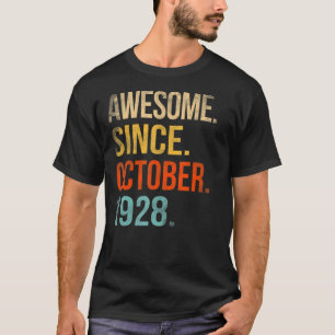 94th Birthday 94 Year Old Awesome Since October 19 T-Shirt