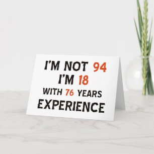 94th birthday designs card