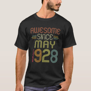 94Th Birthday Gifts Awesome Since May 1928 94 Year T-Shirt