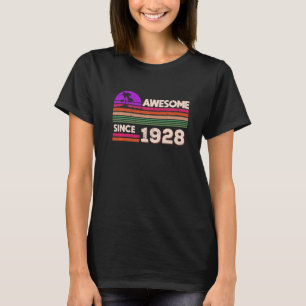94th Birthday Men Women Awesome Since 1928   T-Shirt