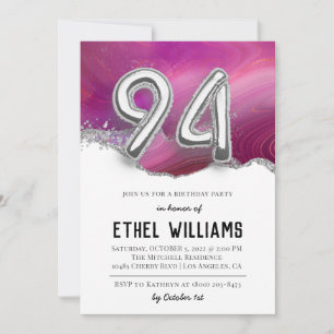 94th Birthday Party Invitation