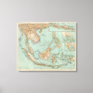 9596 Indocina, Siam, Arcipelago Malese Canvas Print