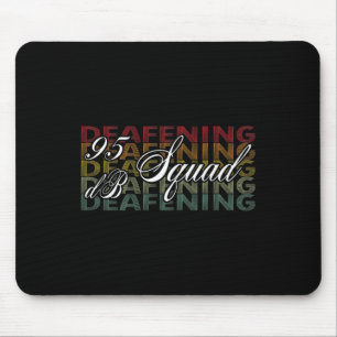 95 Db Squad Hand Sign Language Hearing Loss Awaren Mouse Pad