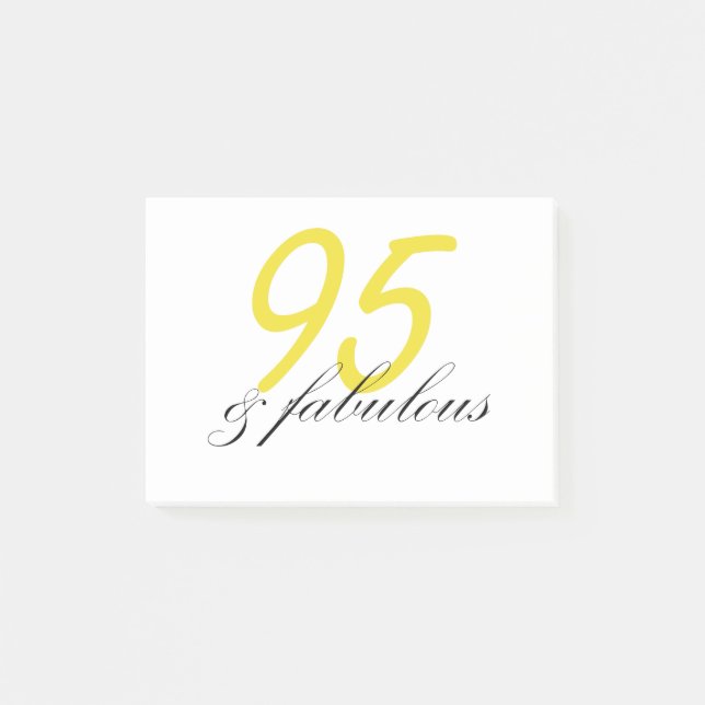 95 & Fabulous Post-it Notes (Front)