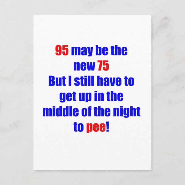 95 new 75 postcard (Front)