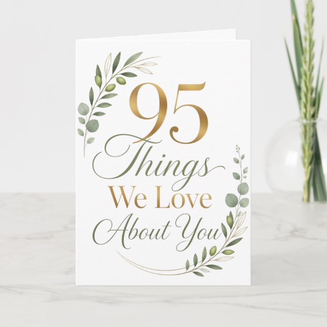 95 Things We Love About You Card (Front)